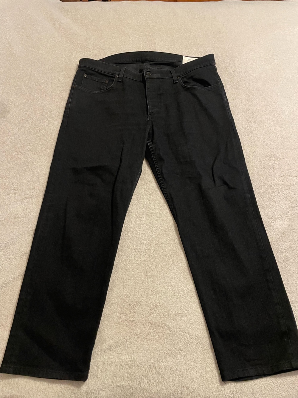 Rag & Bone Fit 2 Men's Black Straight-Leg Jeans size 38 x 30